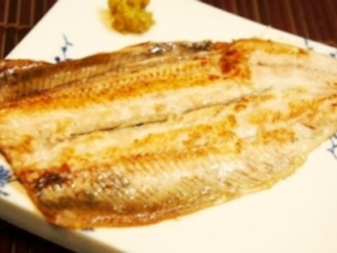 フライパンで簡単、秋刀魚の白焼き